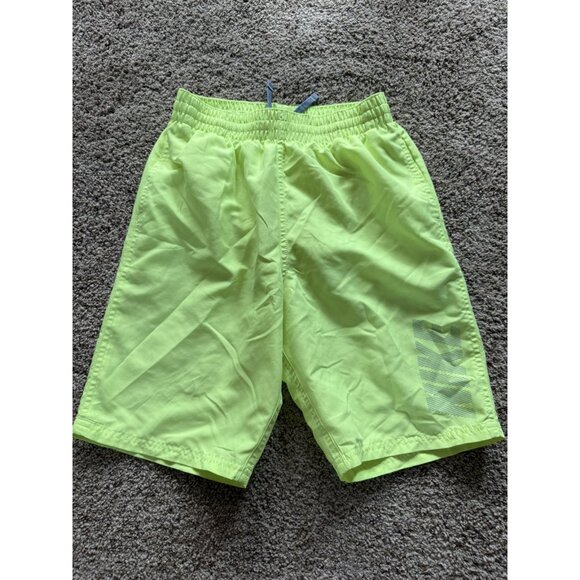 Nike Neon Yellow Green Swim Trunks Boys Size Large - Picture 1 of 5